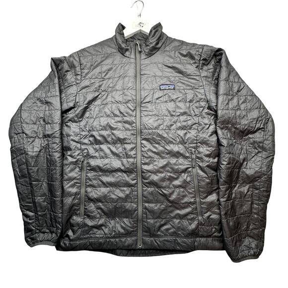 Patagonia Other - Patagonia Nano Puff Primaloft Puffer Jacket Mens Small Gray Full Zip 84212